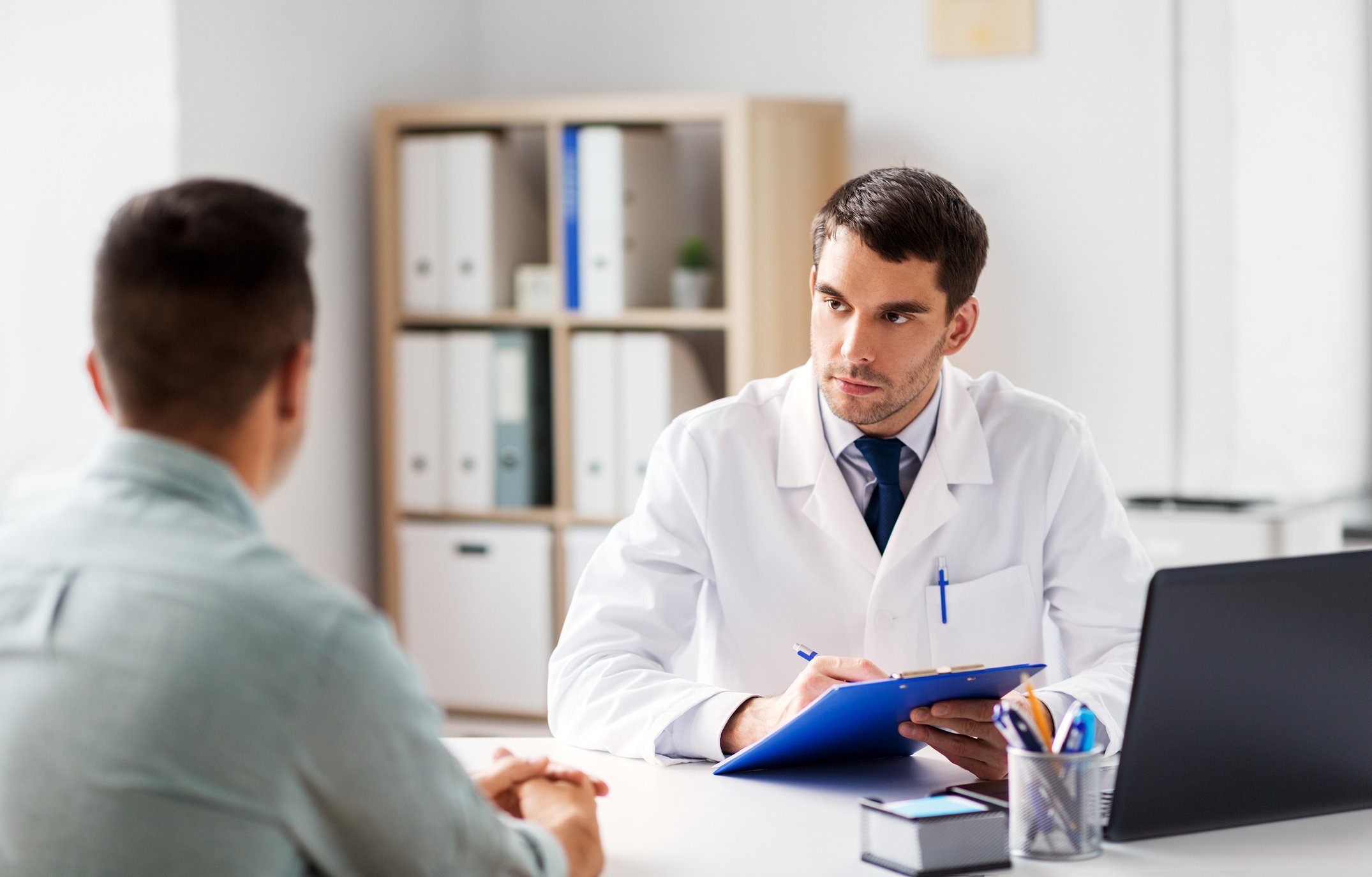 Male Doctor and Patient