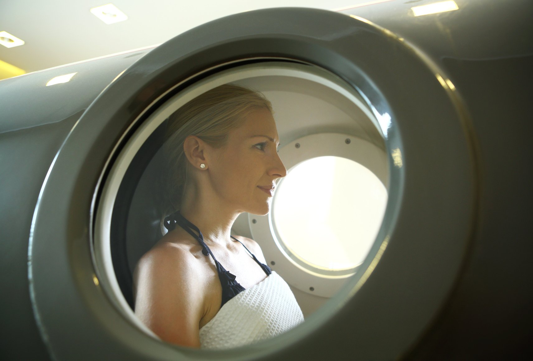 Hyperbaric chamber treatment.